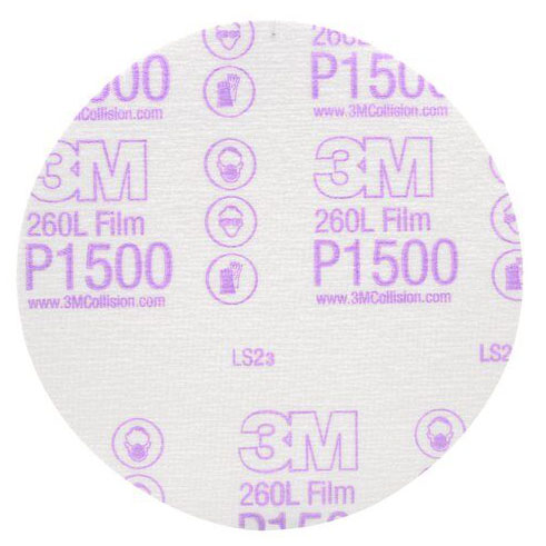 Giấy nhám 3M P600 P800 P1000 P1200 P1500 260L đĩa tròn 6 in