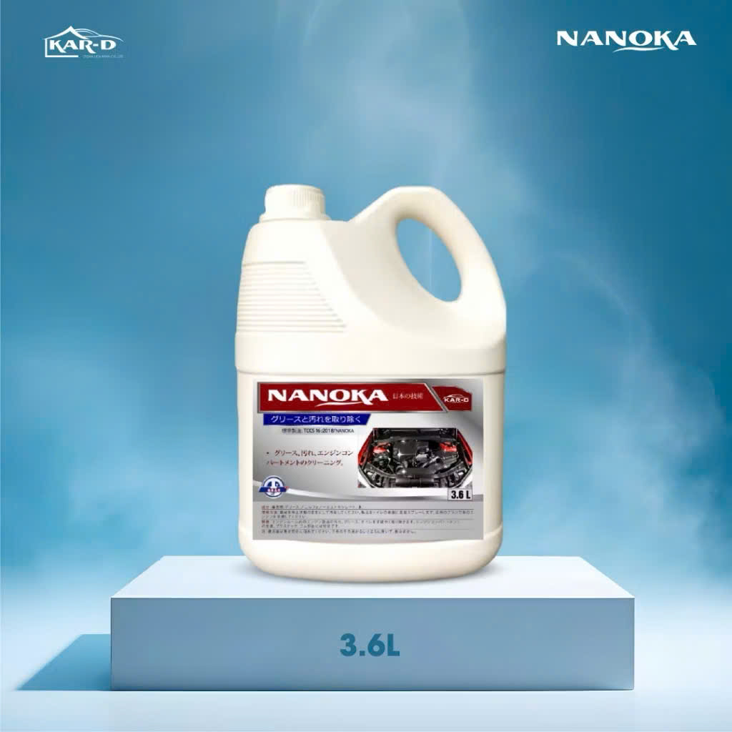 Dung dịch vệ sinh khoang máy, chi tiết, động cơ Nanoka