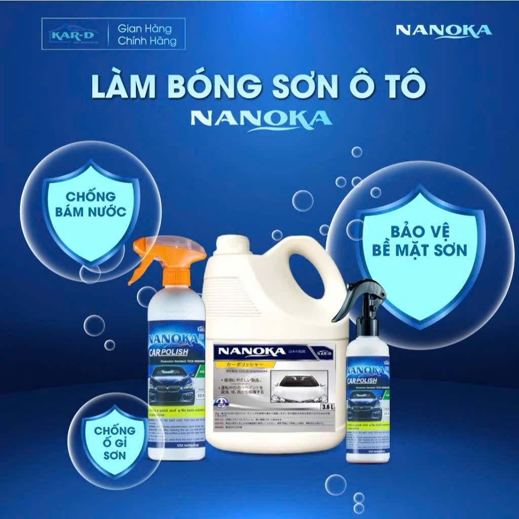 Dung dịch làm bóng sơn nhanh Nanoka 