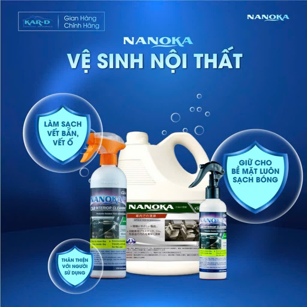 Vệ sinh nội thất thân thiện Nanoka Car Interior Cleaning